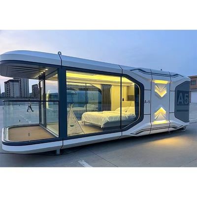 Rock Wool Sandwich Panel Wand Leichtstahl Villa Weltraum Kapselhaus Luxus Prefab Haus