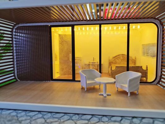Rock Wool Sandwich Panel Wand Luxus Apfelkabine Containerhaus für Raumkapsel