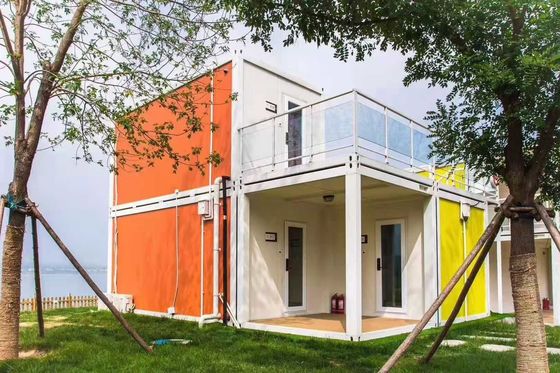 Luxus-Villa-Containerhaus mit Aluminiumfenstern und modernem Design