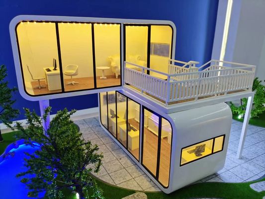 Rock Wool Sandwich Panel Wand Luxus Apfelkabine Containerhaus für Raumkapsel