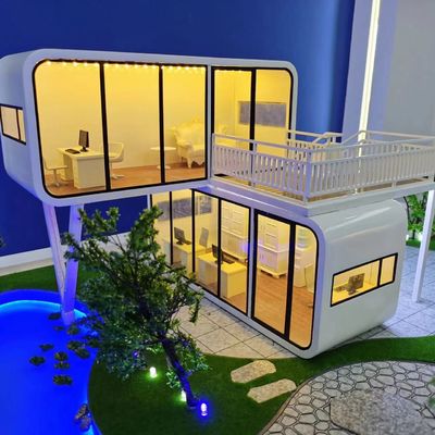 Rock Wool Sandwich Panel Wand Luxus Apfelkabine Containerhaus für Raumkapsel