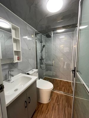 Aluminiumfenster 20 ft 40 ft 3 Schlafzimmer Luxus zusammenklappbarer Ausbaukontainer Zuhause