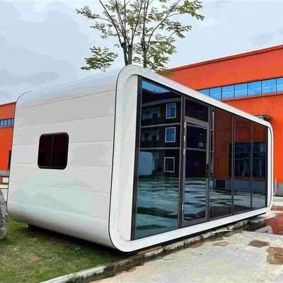 Hotel Vorgefertigtes kleines intelligentes Raumkapselhaus mit Sandwichwand aus Steinwolle
