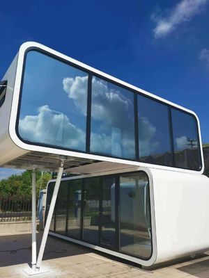 Hotel Vorgefertigtes kleines intelligentes Raumkapselhaus mit Sandwichwand aus Steinwolle