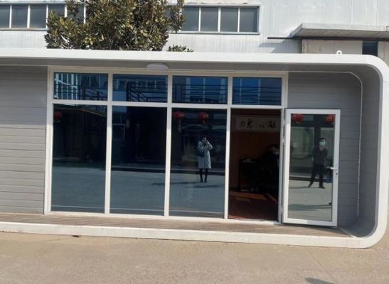 Hotel Vorgefertigtes kleines intelligentes Raumkapselhaus mit Sandwichwand aus Steinwolle