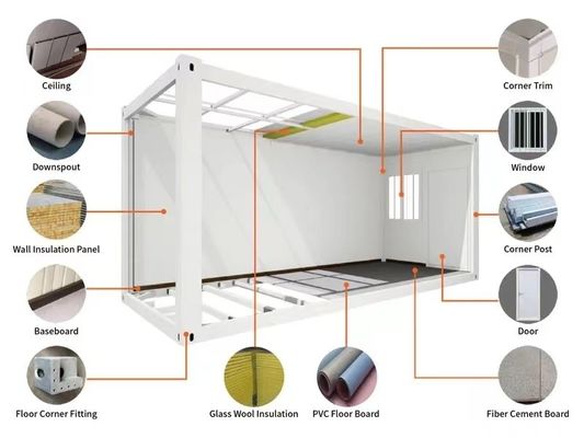 Schnelle Installation Prefab Containerhaus mit MGO-Boden