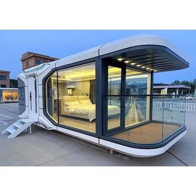 Container-Haus im Freien mit Kapselhausdesign und Sandwichwand aus Steinwolle