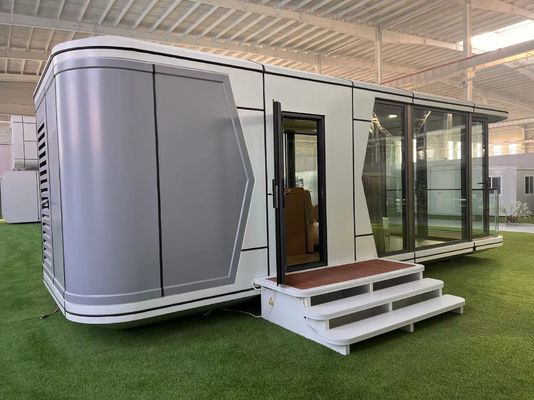 Container-Haus im Freien mit Kapselhausdesign und Sandwichwand aus Steinwolle