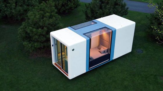 Container-Haus im Freien mit Kapselhausdesign und Sandwichwand aus Steinwolle