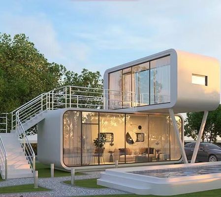 Maßgeschneiderte zweistöckige Häuser Design Containerhaus mit Sandwichwand
