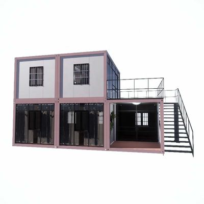 Winddichtes, schnell zu montierendes, leichtes Stahlrahmen, portables, freistehendes, vorgefertigtes Containerhaus