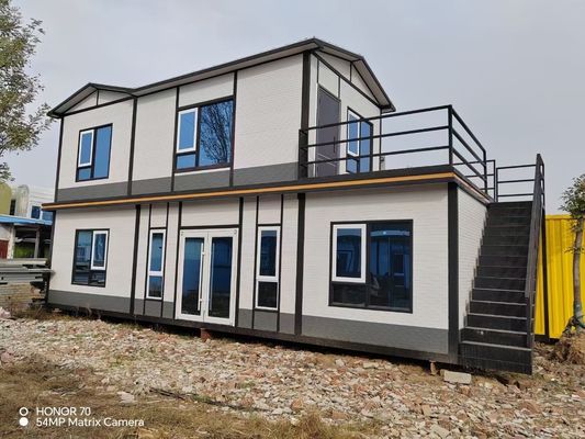Winddichtes, schnell zu montierendes, leichtes Stahlrahmen, portables, freistehendes, vorgefertigtes Containerhaus