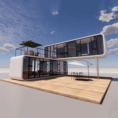 Modulare Häuser für moderne 20ft 40ft Prefab Mini-Häuser Kabine Büro Portable Home Pod Apple Cabin