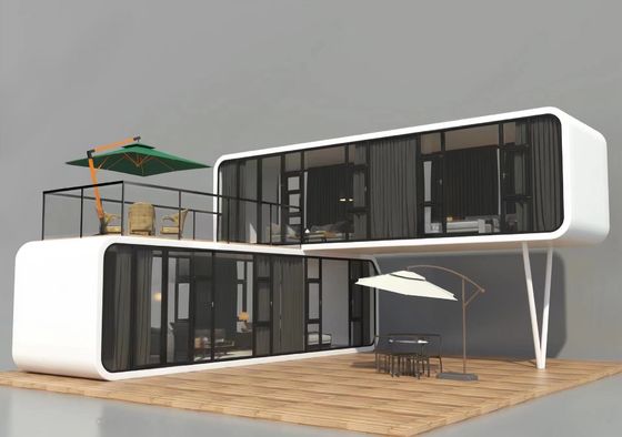 Modulare Häuser für moderne 20ft 40ft Prefab Mini-Häuser Kabine Büro Portable Home Pod Apple Cabin