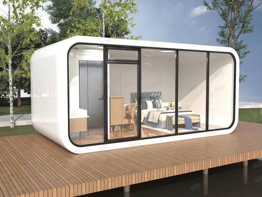 Glashaus Wohnraum Vorgefertigter Bungalow individuelle Farbe