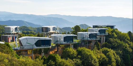 Technische Unterstützung für Space Capsule Haus Luxus modernes Fertighaus