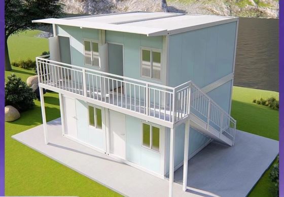 Moduläres, bewegliches, zusammenklappbares Containerhaus mit einer Länge von 5950 mm und einem Fußboden aus Fasersementplatten