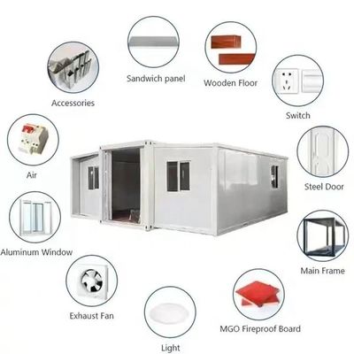 Außen-Erweiterung einfach gemacht 20ft Doppelflügel Container Raum mit modernem Design