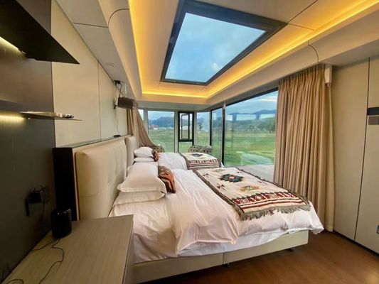 Smart Winddichtes Hotelgebäude mit Sandwich-Panel-Wand aus Steinwolle und Mobildesign
