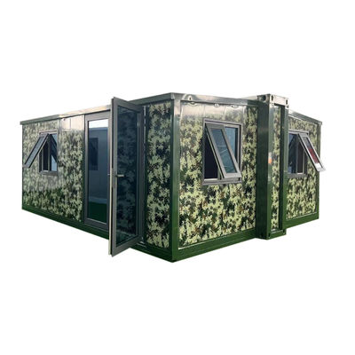 Luxuriöser Stil Doppelflügel-Erweiterungskiste für 20ft und 40ft Büro Klappcontainer Raum