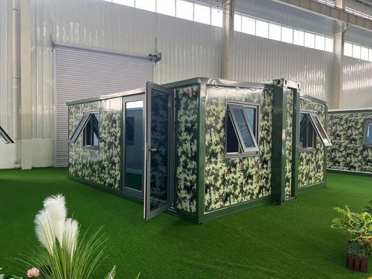 Luxuriöser Stil Doppelflügel-Erweiterungskiste für 20ft und 40ft Büro Klappcontainer Raum