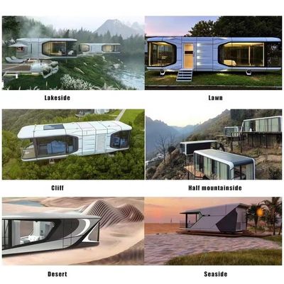 Verkauf Luxus-Strandvilla mit Smart Winddichtes Mobil-Prefab Raumkapselhaus