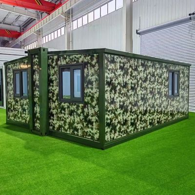 Luxuriöser Stil Doppelflügel-Erweiterungskiste für 20ft und 40ft Büro Klappcontainer Raum