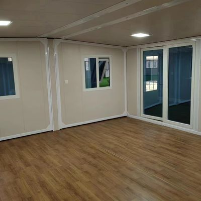 Vorgefertigtes Klappbüro mit Doppelflügel und 2 Schlafzimmern