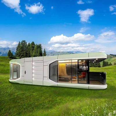 Einfach zu montierendes vorgefertigtes Raumkapselhaus mit MGO-Blattboden
