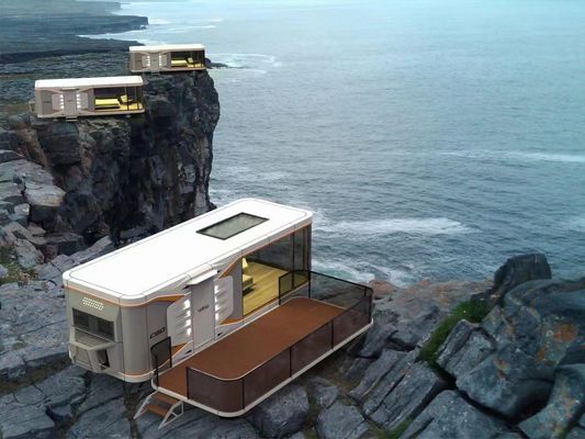 Space Capsule Hotel Modernes Design Fertighaus mit Online-Technischem Support