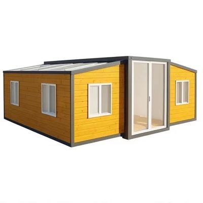 Modernes Design Erweiterbares Containerhaus mit doppelten Flügeln Klappserie optionale Tür