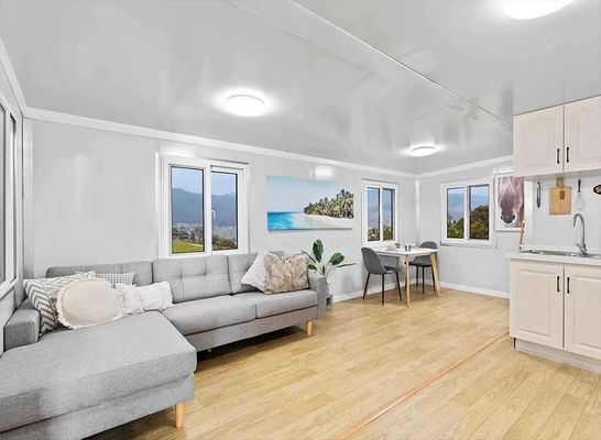 Modernes Design Erweiterbares Containerhaus mit doppelten Flügeln Klappserie optionale Tür